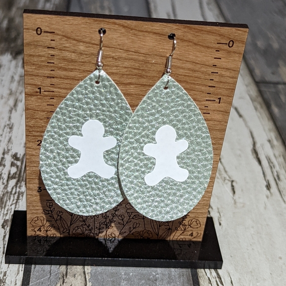 Hand Crafted Jewelry - 3 for $6 Item: Gingerbread Man Earrings NEW!